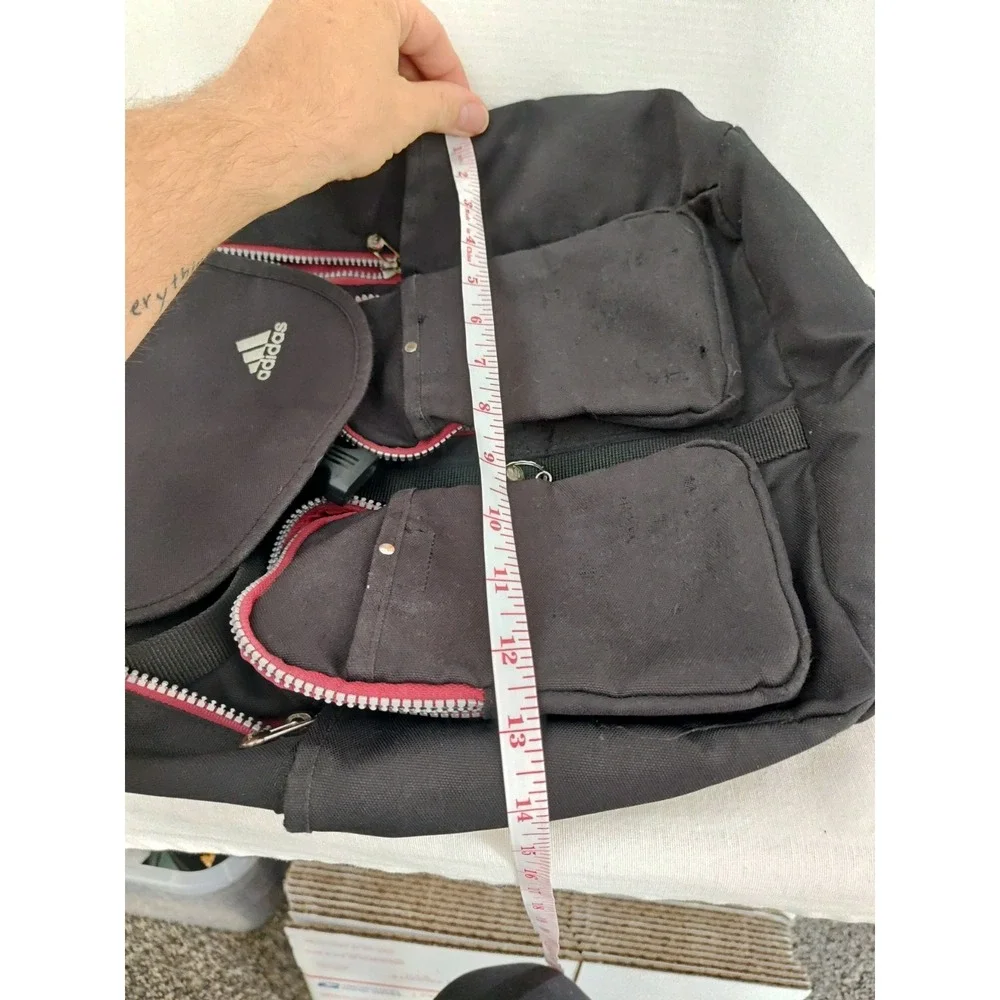 Adidas Backpack 2012 Adult school‎ work Pockets Adjustable Straps Black Red